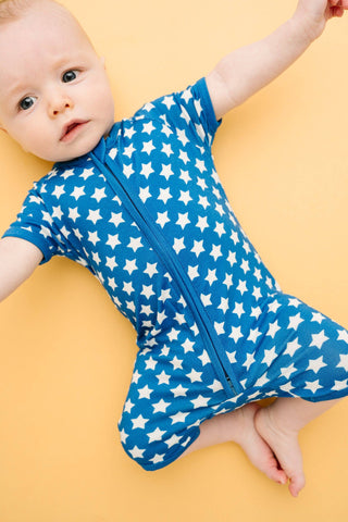 Retro Stars Bamboo Short Romper
