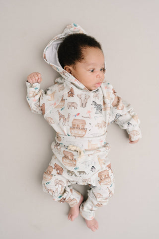 Noah's Ark Hoodie Romper Set