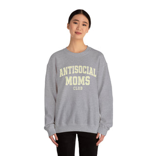 Antisocial Moms Club Sweatshirt | Unisex Crewneck, Gift for Moms, Cozy Lounge Wear, Casual Outfit, Mother's Day Gift