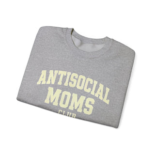 Antisocial Moms Club Sweatshirt | Unisex Crewneck, Gift for Moms, Cozy Lounge Wear, Casual Outfit, Mother's Day Gift