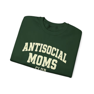 Antisocial Moms Club Sweatshirt | Unisex Crewneck, Gift for Moms, Cozy Lounge Wear, Casual Outfit, Mother's Day Gift