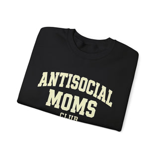 Antisocial Moms Club Sweatshirt | Unisex Crewneck, Gift for Moms, Cozy Lounge Wear, Casual Outfit, Mother's Day Gift