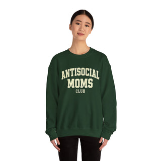 Antisocial Moms Club Sweatshirt | Unisex Crewneck, Gift for Moms, Cozy Lounge Wear, Casual Outfit, Mother's Day Gift