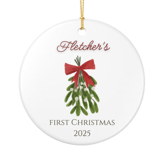 Personalized First Christmas Ornament 2025
