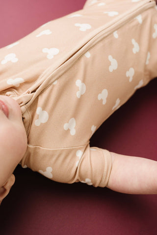 Beige Magical Bamboo Short Romper