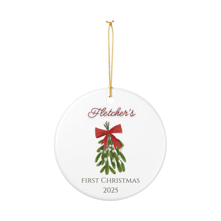 Personalized First Christmas Ornament 2025