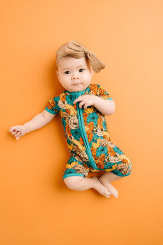 Colbie Floral Bamboo Short Romper