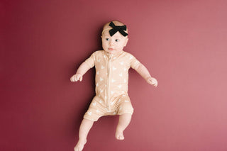 Beige Magical Bamboo Short Romper