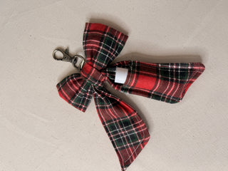 Plaid Chap-Stick Holder Keychain
