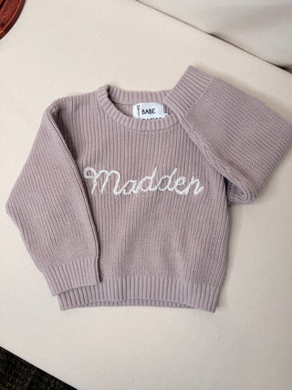 Knitted Name Sweater