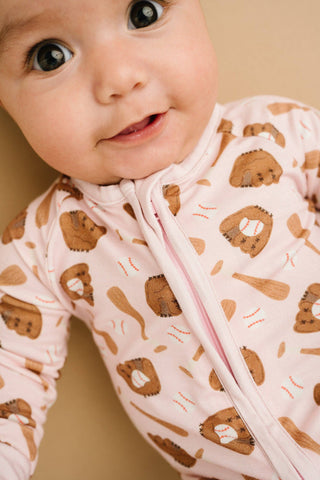 Home Run Pink Bamboo Sleeper