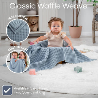 Waffle Blanket for Baby by Comfy Cubs